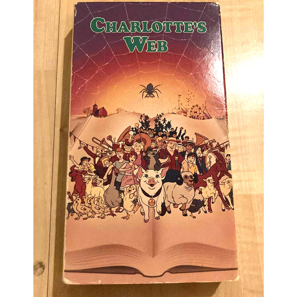 The Brave Little Toaster Slip Cover VHS & Charlotte's Web Slip Cover VHS Lot - Picture 5 of 6